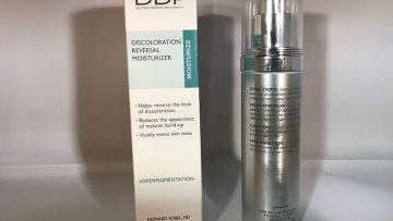 DDF Discoloration Reversal Moisturizer box and bottle
